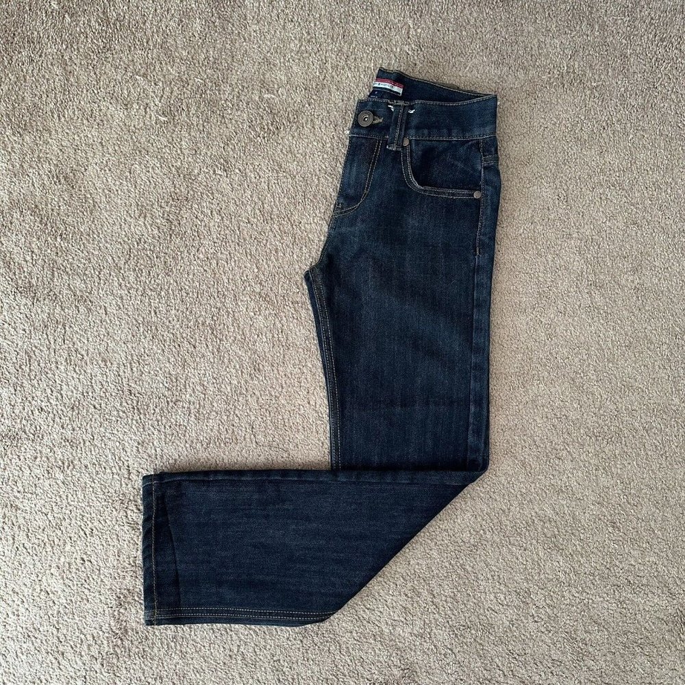 Tommy Hilfiger Jeans Girl's 8 (24x26) Revolution Slim Blue Dark Wash Denim